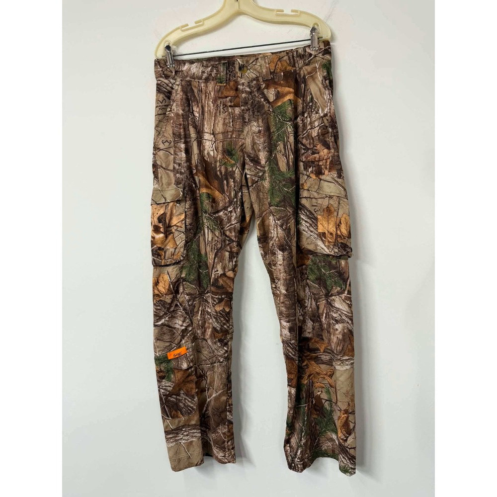 SHE Outdoor Womens Size Large Xtra Camo Cargo Pants Ripstop Hunting Lightweight